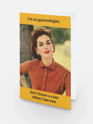 I’m no gynecologist but I know a cu t when I see one. I’m no gynecologist but I know a cu t when I see one.