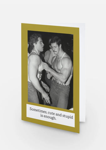 Sometimes cute and stupid is enough Sometimes cute and stupid is enough