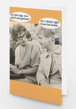 At your age you don't use glasses? At your age you don't use glasses?