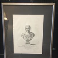 3rd Male Bust Print 18th Century 3rd Male Bust Print 18th Century