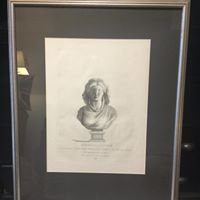 Female Bust Print 18th Century Female Bust Print 18th Century