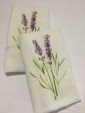 Flour Sack Tea Towel - Set of 2 - Lavender Flour Sack Tea Towel - Set of 2 - Lavender