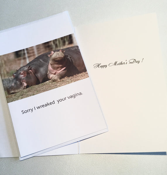 Sorry I have ruined your vagina -- Mother's Day