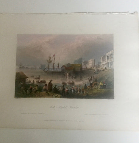 William Bartlette 1800s Engraving   St. Lawerance Market William Bartlette 1800s Engraving   St. Lawerance Market