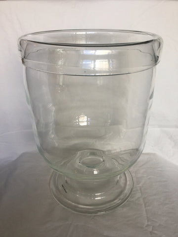 Hand Blown Clear Hurricane Hand Blown Clear Hurricane