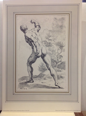 Print of Male Statue Backside
