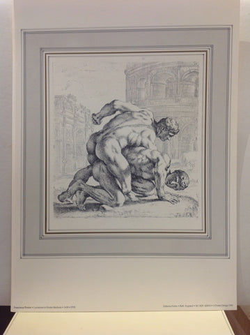 Print of Male Gladiators in Coliseum Print of Male Gladiators in Coliseum