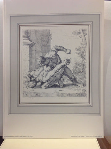 Print of Gladiators Wrestlers Print of Gladiators Wrestlers