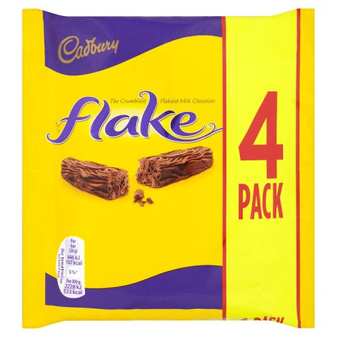 Cadbury Flake Bars - Multi pac of 4 20g bars - British Import Cadbury Flake Bars - Multi pac of 4 20g bars - British Import