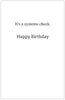When you're over 50 it is no longer -- Birthday