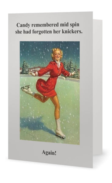 Candy remembered mid spin she had forgotten -- Christmas