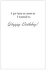 Sorry I'm late.. -- Happy Birthday