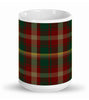 Canadian Maple Leaf Tartan Mug