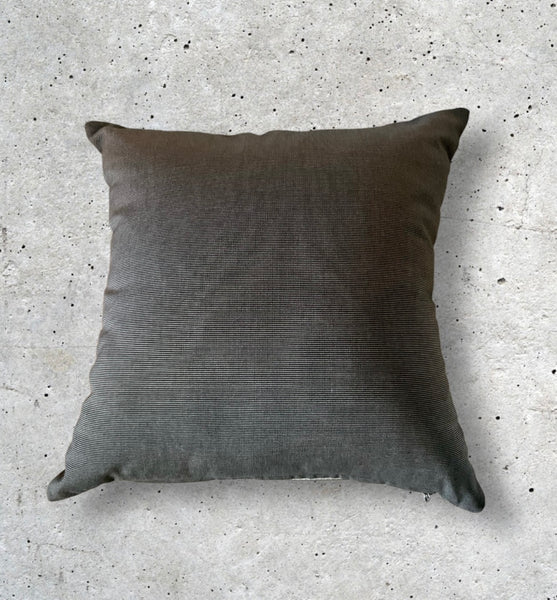 Canvas Coal Outdoor Pillow