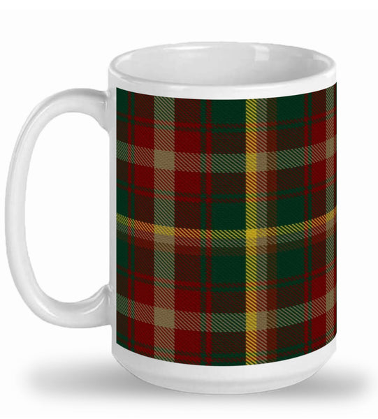 Canadian Maple Leaf Tartan Mug