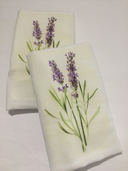 Flour Sack Tea Towel - Set of 2 - Lavender