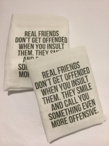 Flour Sack Tea Towel - Set of 2 - Good Friends