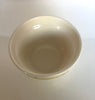 Ceramic Small Dog bowl with bone design - cream