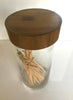 Clear Glass Containers - Bamboo Top
