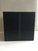 Square Leather Containers Large - Black with glass container