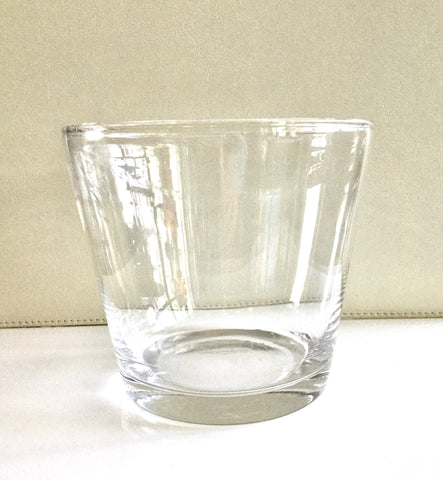 Clear Glass Pot Vase
