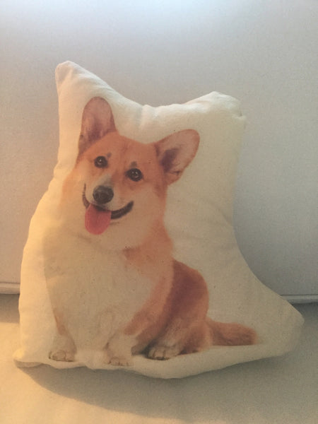 Corgi Dog Stuffy Canvas Pillow