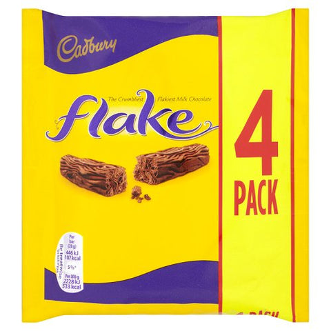 Cadbury Flake Bars - Multi pac of 4 20g bars - British Import