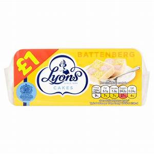 Lyons Battenberg Cake -- PRE BOOK SPECIAL CASE of 12pc