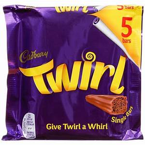 Cadbury Twirl Bars - Multi pac of 5 bars - British Import